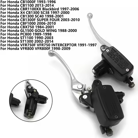 Motorcycle Brake Clutch Master Cylinder Reservoir Lever 22mm For Honda CB1000F CB1100 PC800 VFR750F 