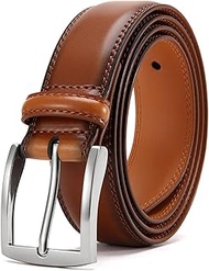 Men's Leather Belt, 33 mm Wide Belt for Business and Formal Occasions, Suit Belt Companion, 115 cm, 