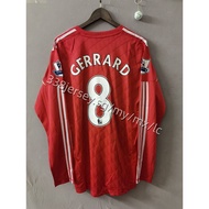 2010 Liverpool retro jersey GERRARD home TORRES retro jersey men's and women's long-sleeved football shirt top custom 1:1 football T-shirt