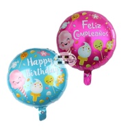Happy Birthday Candy Round Foil Balloon Happy Birthday Candy Balloon/