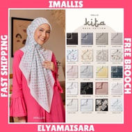 Imallis | 100% Original | Tudung Bidang 47 Bawal Printed | Free Brooch