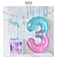 Birthday Balloon 40 inch galaxy number balloon for party decoration