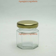 Glass Jar 45 Hexagon/ML Honey Jar Glass Jar Glass Jar Honey Jar