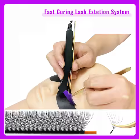 5W A Eyelashs Tweezers with Led Light Uv Eyelash Extensions Light Lamp Uv Lash Extension Glue Light 