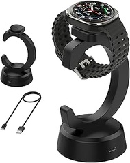 Miimall Charger Stand for Galaxy Watch 8/8 Classic/7/Ultra/6/6 Classic/5/5 Pro/4/4 Classic/3/Active 