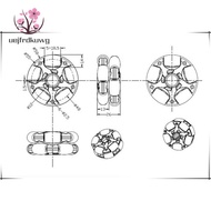 2Pcs 58mm Plastic Omni Wheel for Robot Kit Servo Motor Omni Wheel 14135uejfrdkuwg