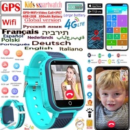Kids Smartwatch Boy Girl Baby Smart Phone Watch 4G Wifi Video Call GPS Tracker 2G+4G Memory Game Camera Smart Watch For Children
