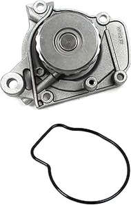 Engine Water Pump with Rubber Seal Compatible with 2001-2005 Acura EL Honda Civic 1.7L SOHC L4 VTEC 