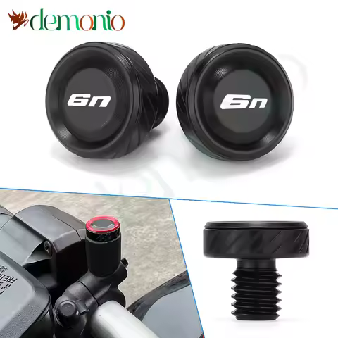Motorcycle Accessories Mirror Hole Plug Screw Bolt Pair For ER-4N er-4n ER4N ER 4N 2010-2013 ER-6N e