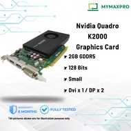 Nvidia Quadro K1200 4GB / K2000 2GB / K2200 4GB / K4200 4GB GDDR5 128bit MT Graphics Card (REFURBISH