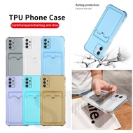 Samsung S21 FE S21 Ultra S21 Plus S22 S22 Plus Clear Wallet Card Slot Holder Casing