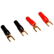 095-673 Gold Spade Lug Crimp Terminal 16-14 AWG 8 2 Pair (1 Set = 2 Pairs)