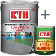 5L KTH Two Pack Epoxy Primer Floor Paint(4L + 1L Hardener) LIGHT GREY
