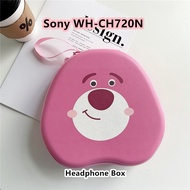 【Trend Front】For Sony WH-CH720N Headphone Case Simple Cartoon Headset Earpads Storage Bag Casing Box