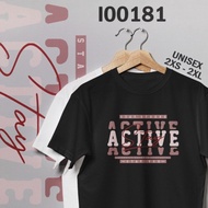 PINKHOUSE8 Cotton T-Shirt RETRO ERA STAY ACTIVE SHORT SLEEVE 2XL MEN SPORT NAVY STREETWEAR I00181