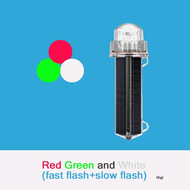 LED Solar Signal ng barko Light Markahan ng tuldok Marine Beacon Light Navigation Net Beacon Light S