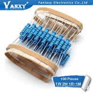 100pcs 1W 2W Metal film resistor 270R-2.2K  270R 300R 330R 360R 390R 430R 470R 510R 560R 620R 680R 7