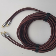 Supply metal head audio cable Horn wire Car Audio Power Cable Audio Cable。Audio and Video Cable