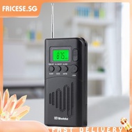 [fricese.sg] AM FM Stereo LED Display AM FM Radio LCD Digital Small Radio for Walking Camping