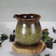 【送禮好物】200ml 天目釉 無把茶海 公道杯 鶯歌葉敏祥作