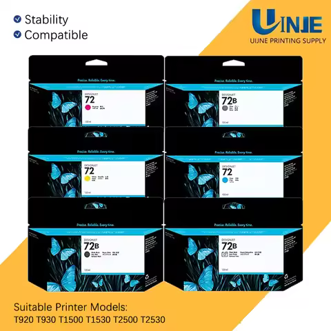 New For HP72 HP 72 72B Ink Cartridge For HP Designjet T610 T620 T770 T790 T795 T1100 T1120 T1200 T13