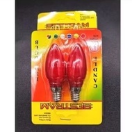 MERAH Red LED Light E 12 Altar / Bedside Table