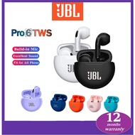 JBL Pro6 TWS Bluetooth Earbuds Wireless Bluetooth Earphone Touch Control 9d Stereo Headset Build-in MIC earphones bluetooth original