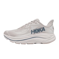 Hoka Jogging Shoes Clifton 10 Men's Shoes Apricot Fog Gray Fog Stone Gray Thick-Soled Cushioning Reb