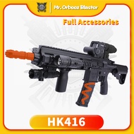 【Full Accessories】 BoHan HK416 Metal Gear High End Gel Blasters With Holographic+Front Grip+Red Lase