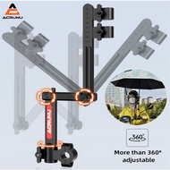 ACRUNU Electric Bike Adjustable Umbrella Holder 360° Foldable MTB Road Bike Electric Bike Bicycle Accessories