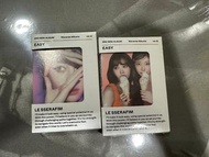 LE SSERAFIM easy weverse album 全新包平郵 chaewon Sakura Kazuha 送 LE SSERAFIM pop-up popup store 快閃滿額卡