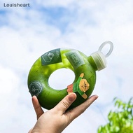 【Louisheart】 500ml Creative Donut Sports Water Bottle Fashion Portable Travel Kettle with Strap High Temperature Resistant Annular Tea Cup Hot