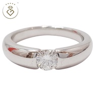 [Kedai Emas Gemilang] 200579 {YS} 18K White Gold 0.32Ct Diamond Ring (11) (5.22G) [750 Gold]