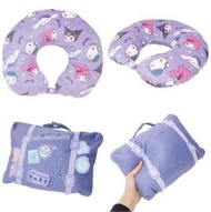 包郵 Sanrio Kuromi Hello Kitty 旅行頸枕 旅行袋