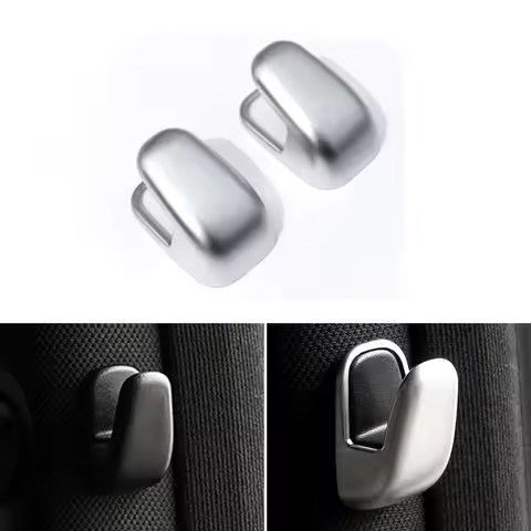 2pcs Car Styling Interior Window B Pillar Hook Silver Cover Trim For Mercedes Benz E CLS S Class W21