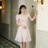 Pixie Dahlia Dress (Lavender) เดรสแขนพอง เดรสทำงาน