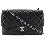 【日本直送】香奈兒 CHANEL Maxi Classic Flap 30 肩背包 鍊帶肩背包 雙蓋設計 A58600 魚子醬皮革 女性【二手】
