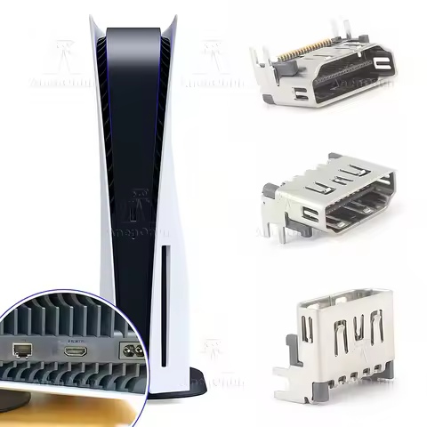 HDMI Port for PS5 Digital/Disc Edition Replacement Repair Part Premium HDMI Interface Connector Sock