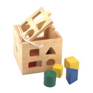 Multi-purpose block drop box toy - Safe wooden educational toy