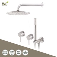 WS ฝักบัวเรนชาวเวอร์น้ำผสม แบบฝังผนัง ผิวแฮร์ไลน์ WSS-2055