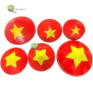Red flag hat with yellow star size 30cm-40cm for decoration [tamkemshop93]