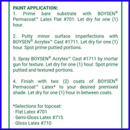 ✁ ✹ Semi Gloss Latex #715 White 4L Boysen Permacoat Acrylic Paint 4 Liter 1 Gallon