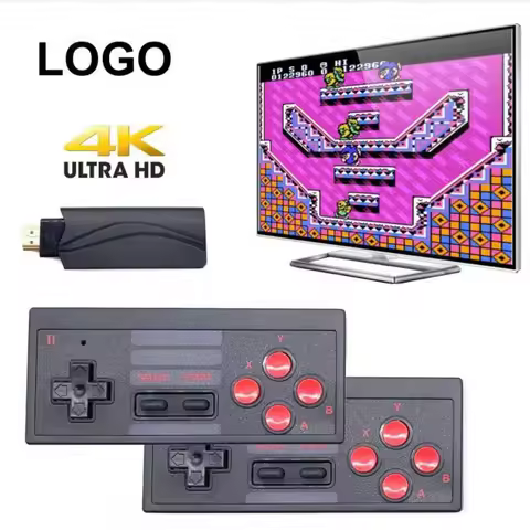 Y2 P 4K Games USB Wireless Console Classic Game Stick Video Game Console 8 Bit Mini Retro Controller