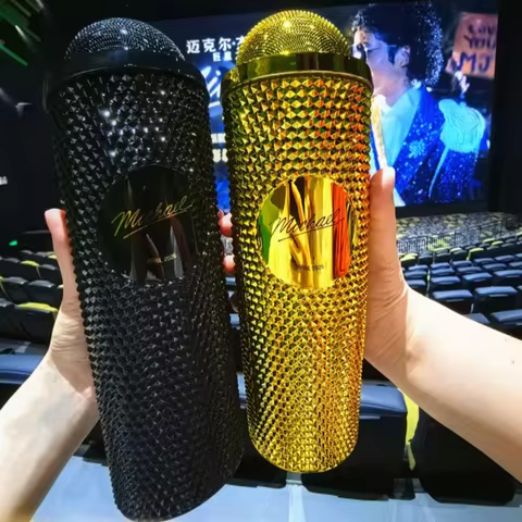 Official Michael Jackson Superstar Road Movie Merchandise In Stock Microphone Popcorn Bucket Cup Wat