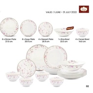 Vantage Pink Strawberry Blossom 20Pcs Dinner Set
