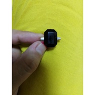 3 PCS glossy black polygon brooch pin 18mm