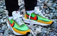 S.G NIKE LD WAFFLE x SACAI 解構 雙勾 黃綠 限量 慢跑鞋 BV0073-300