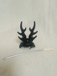 武士頭盔扭蛋~本多忠勝（送武士刀模型）