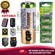 (5 PCS) 100% ORIGINAL GP SUPER ULTRA 23A OR 23AE 12V HIGH VOLTAGE ALKALINE BATTERY FOR REMOTE A23 V2