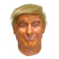 NEW High Quality Realistic Donald Trump Mask Latex Imitative Head Cover Fashion Costume Props Hallow